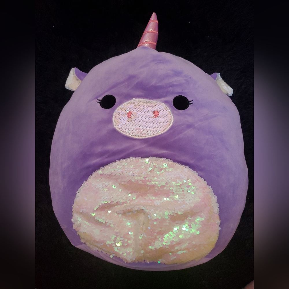 Squishmallow 16 inch tall purple unicorn